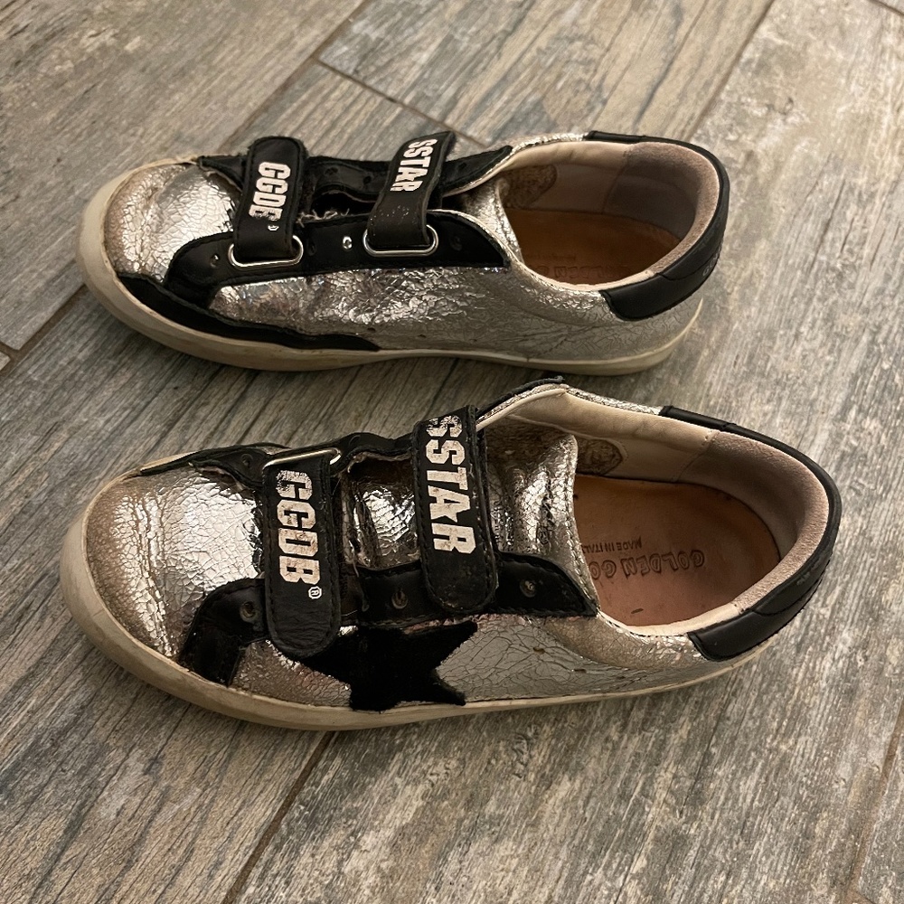 Golden goose kids used sneakers